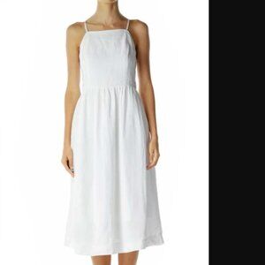 Abercrombie & Fitch Linen Blend Side Button Midi Tank Dress Sz. M